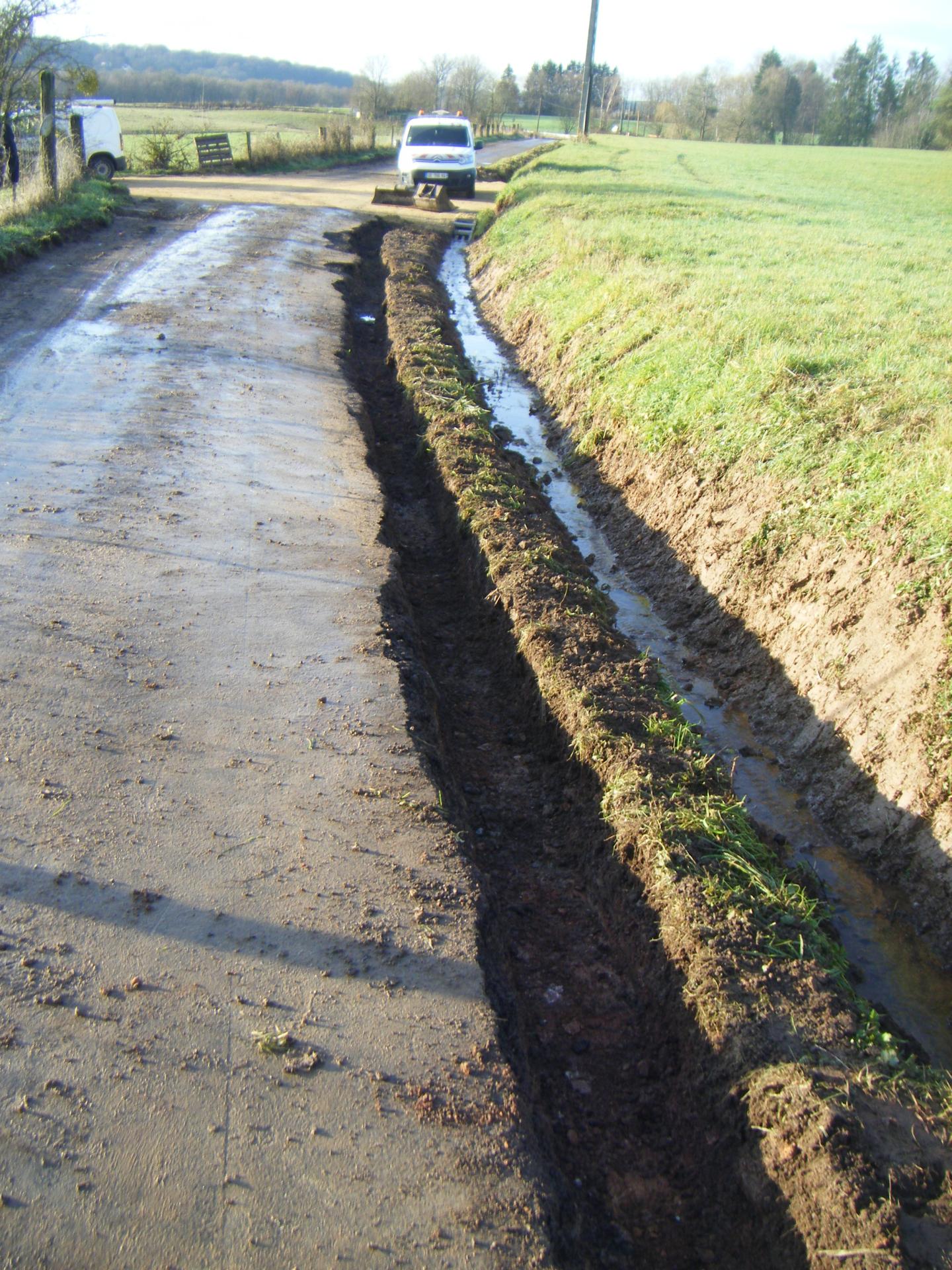 Travaux route de la La brèche